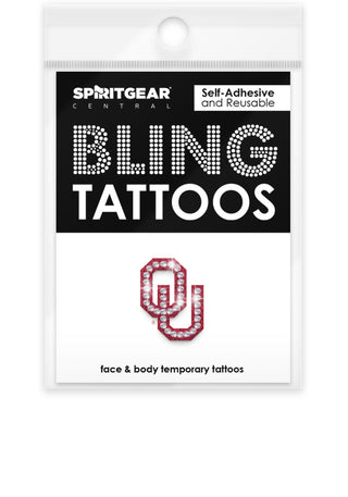 Oklahoma Sooners Bling Tattoos