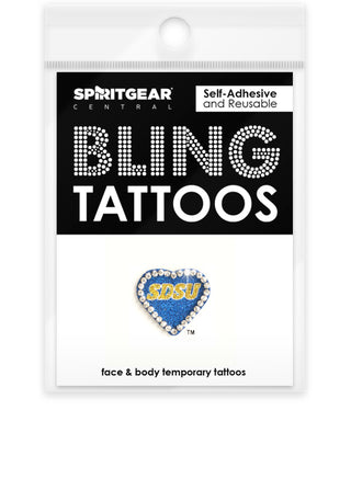 South Dakota State Jackrabbits Bling Tattoos