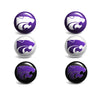 Kansas State Wildcats Stud Earrings - Spirit Gear Central