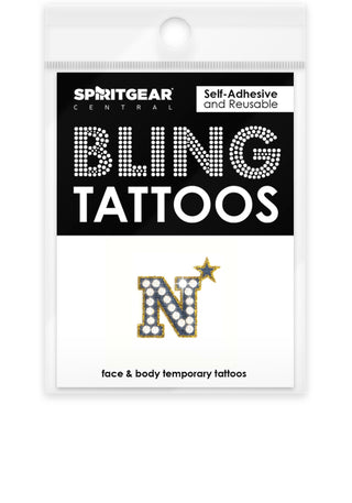 Navy Midshipmen Bling Tattoos