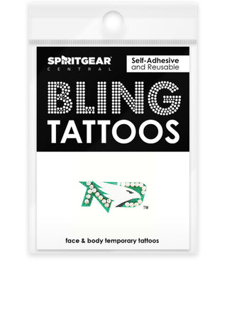 North Dakota Fighting Hawks Bling Tattoos